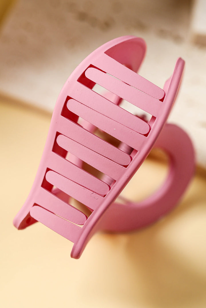 Cutout Heart Shape Frosted Small Hair Clip