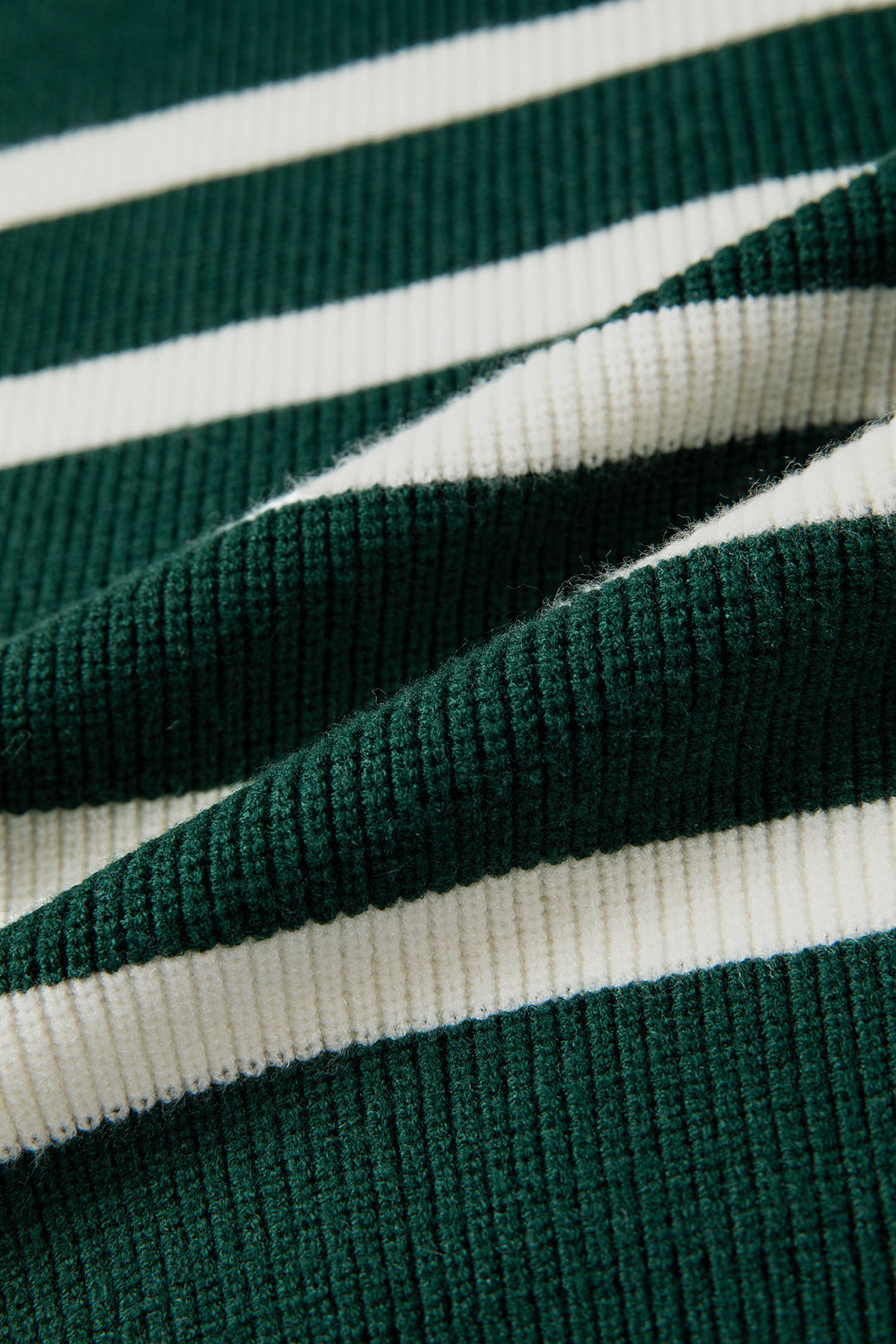 Ribbed Half Zip Collared Sweater Vest