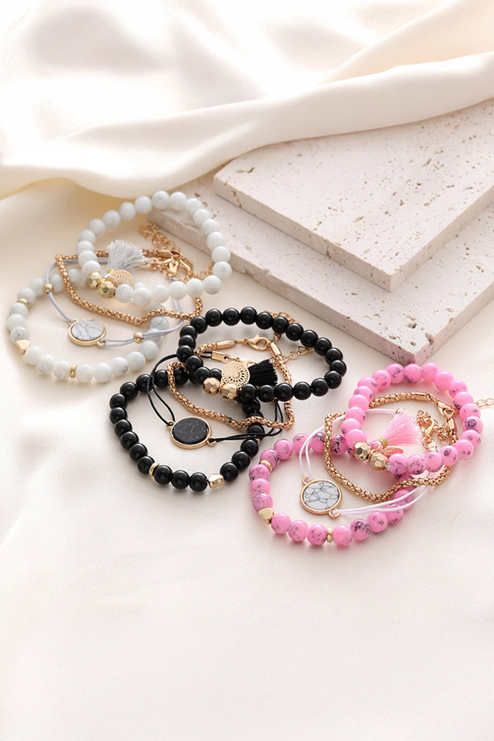 Boho Style Beaded Multi Layer Bracelet Set