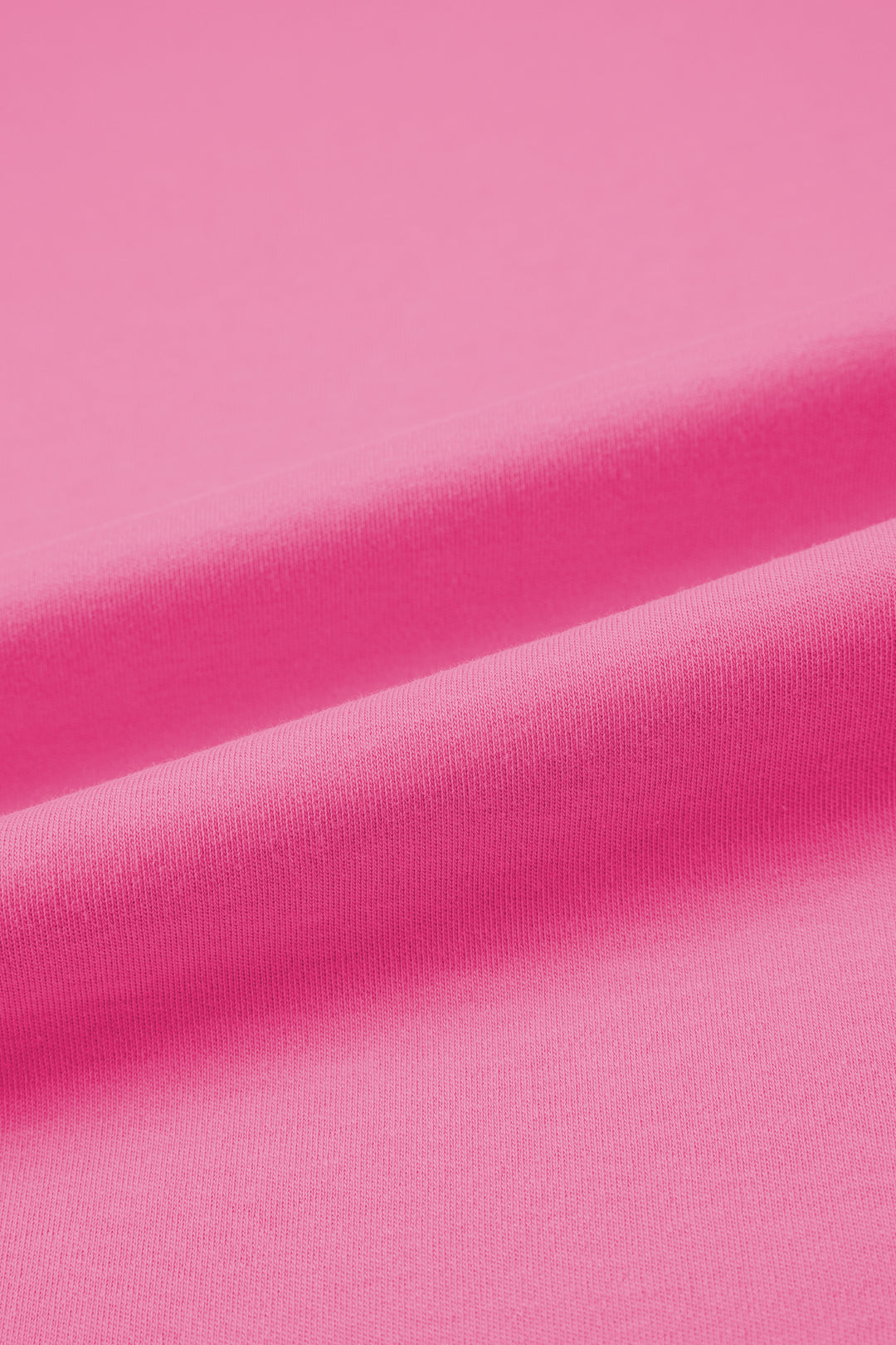 Sachet Pink Solid Color High Neck Oversize Tee