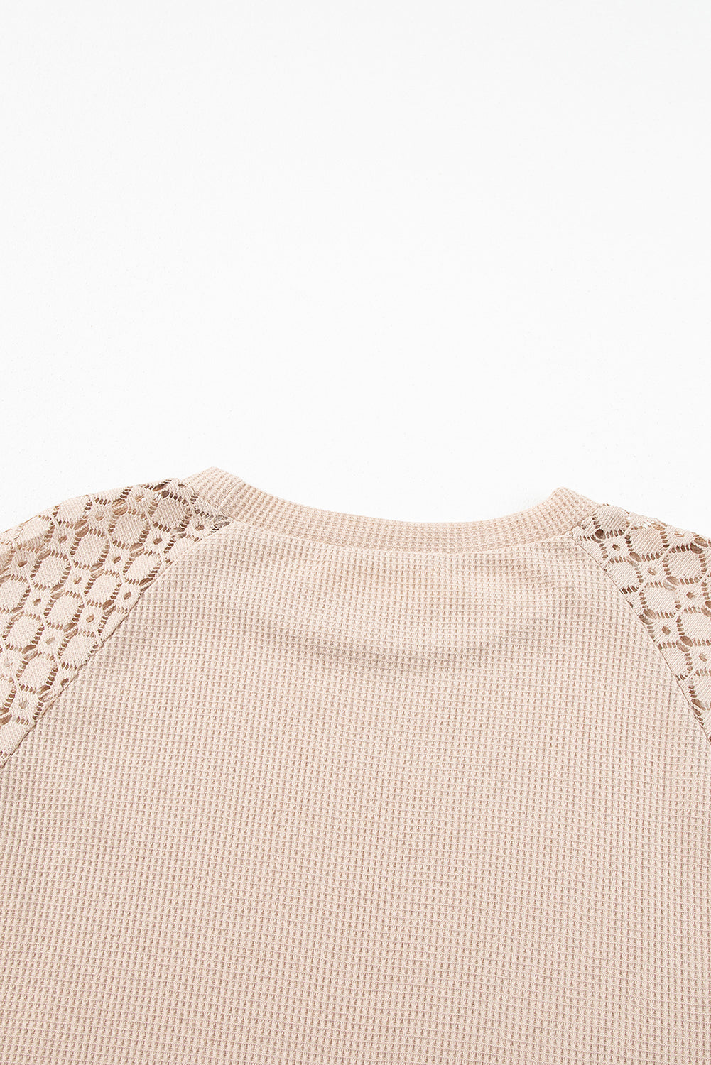 Lace Long Sleeve Textured Pullover
