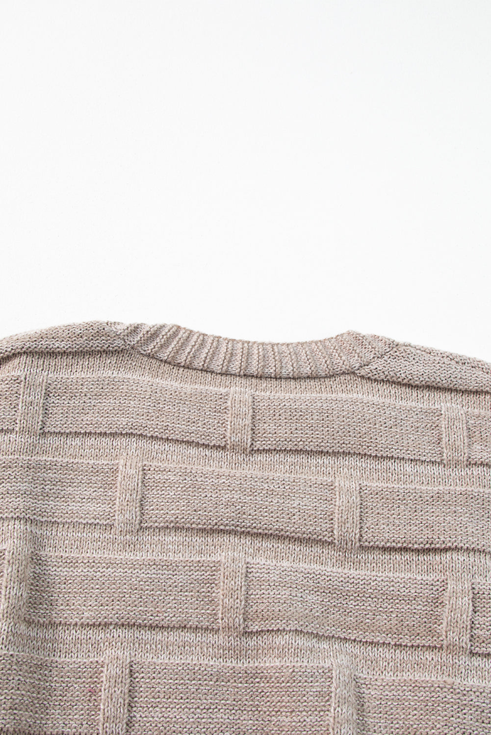 Textured Knit Open Front Chic Cardigan with Pockets