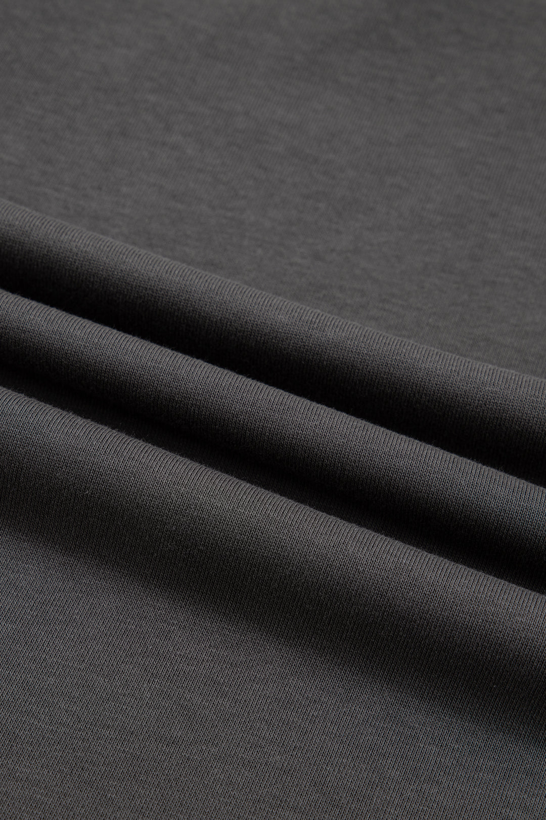 Carbon Grey Color Block Denim Patchwork Polo Collar T Shirt Shift Dress