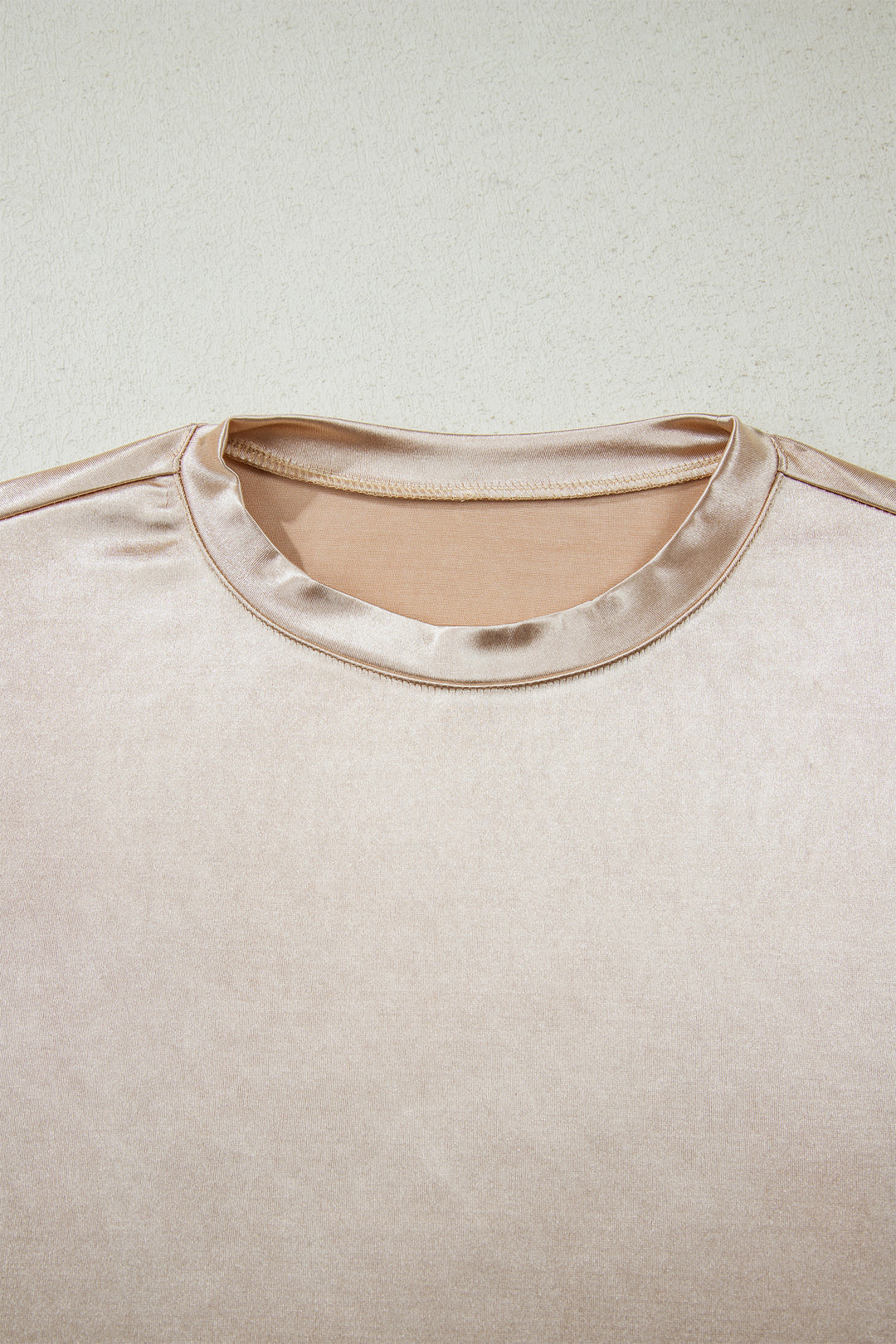 Round Neck Metallic Tank Top