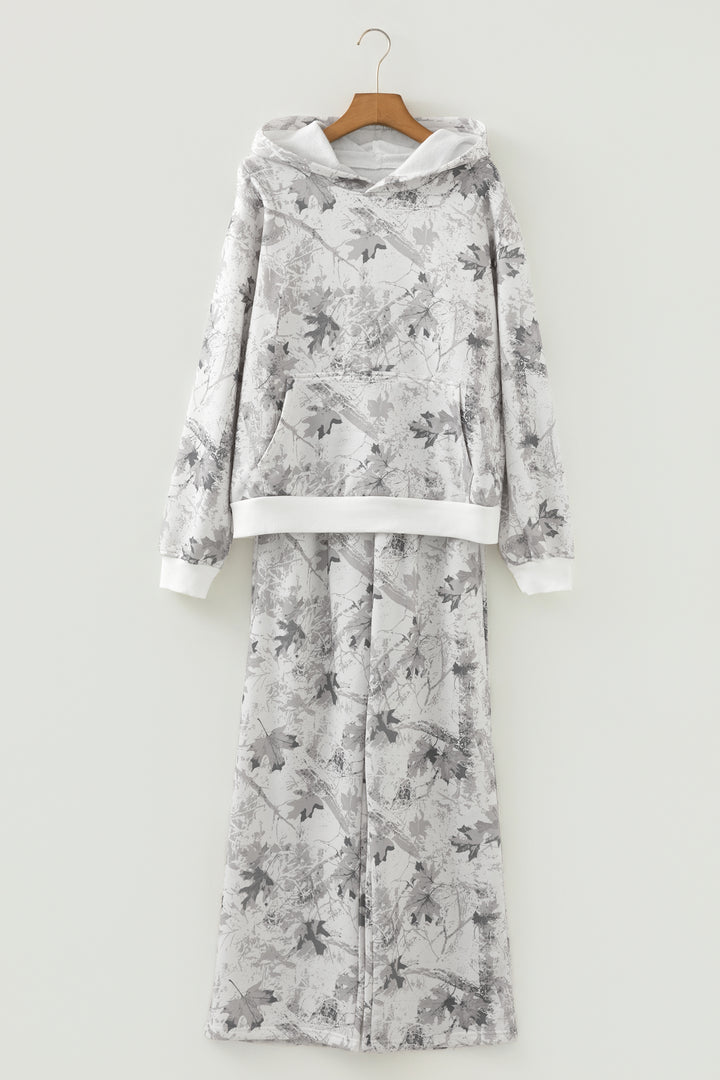 Light Grey Light Woodland Camo Classic Hoodie and Sweatpants Set