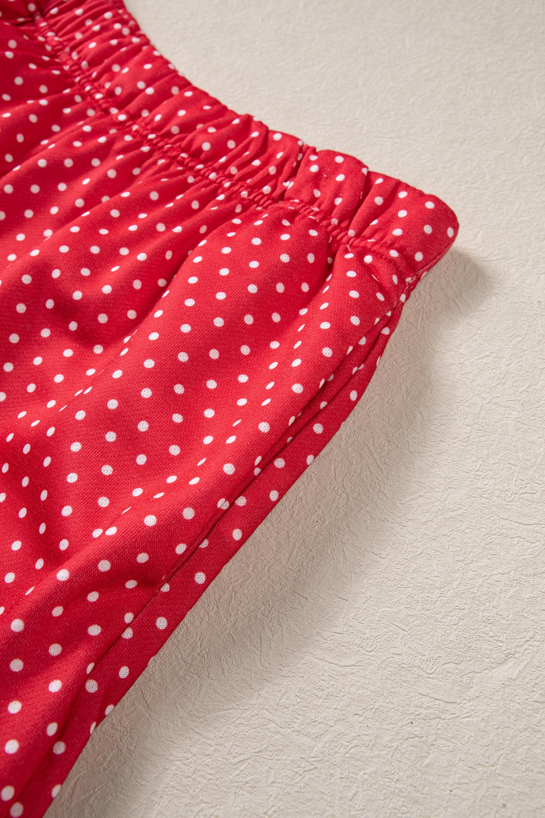 Red Polka Dot MERRY Holiday Long Sleeve Top and Shorts Set