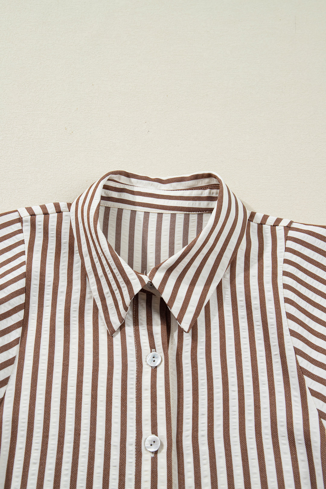 Knot Waist Puff Sleeve Button Down Mini Shirt Dress