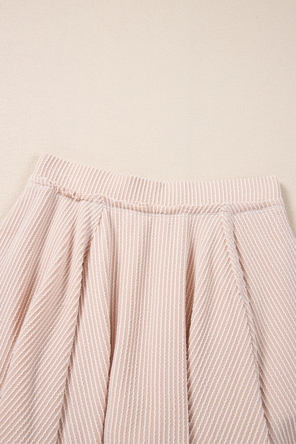 Jet Stream Corded Lantern Sleeve Top High Waist Ruffled Mini Skort Set