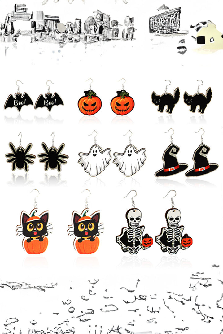 Halloween Kürbis Gesicht Haken Ohrringe