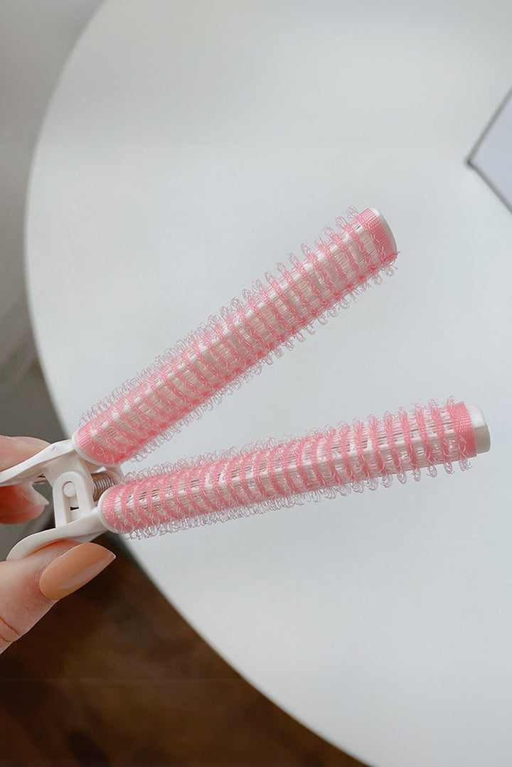 Pince à cheveux bouffante en plastique sans chaleur, bloc de couleur