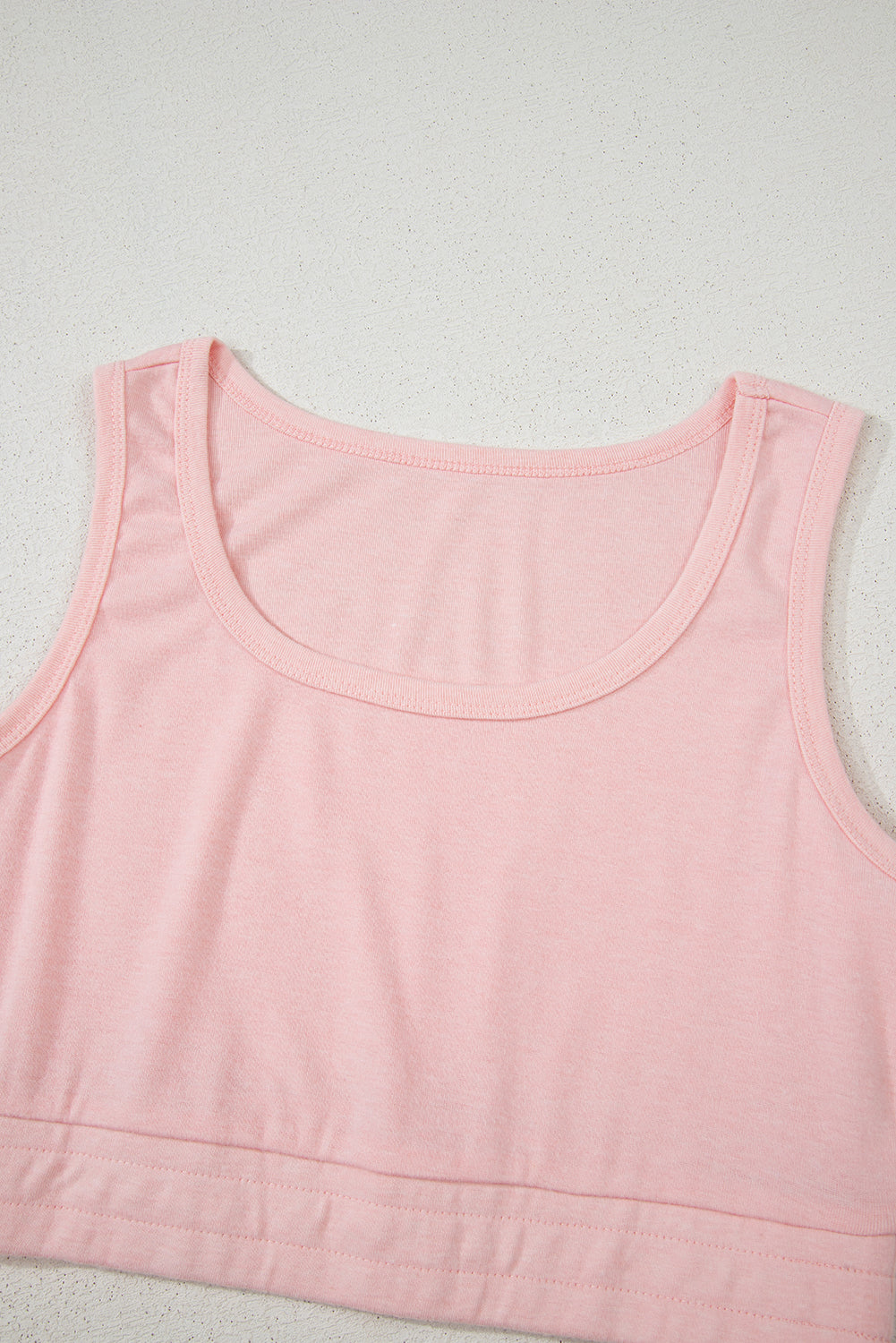 Pink 3 Pcs Crop Tank Top Shorts with Cardigan Lounge Set
