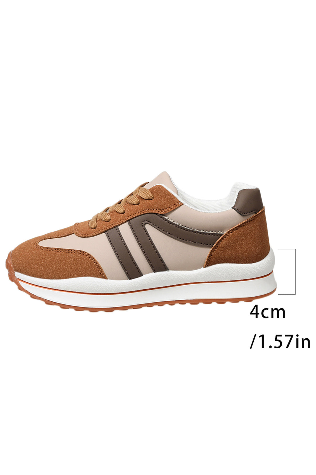 Varsity Color Block Patchwork Lace-up PU??Leather Sneakers