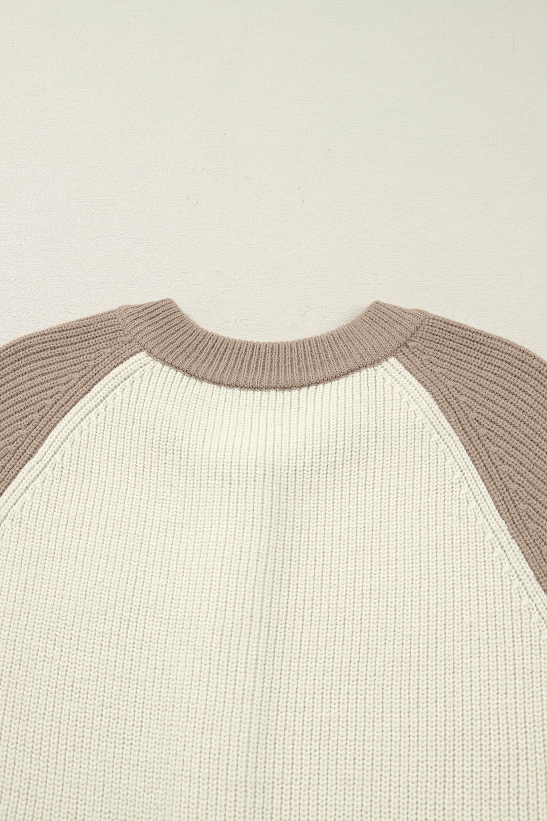 Color Block Ribbed Knit Button Down Sweater Cardigan