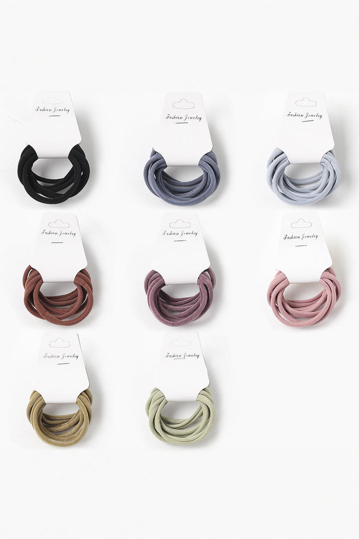 Solid Color Minimalist Hair Tie Accessory