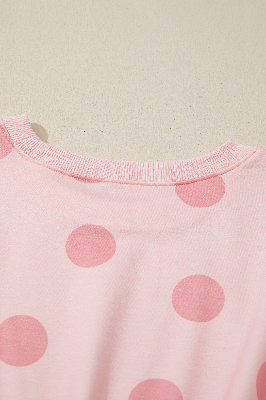 Polka Dot Printed Long Sleeve Flared Mini Dress