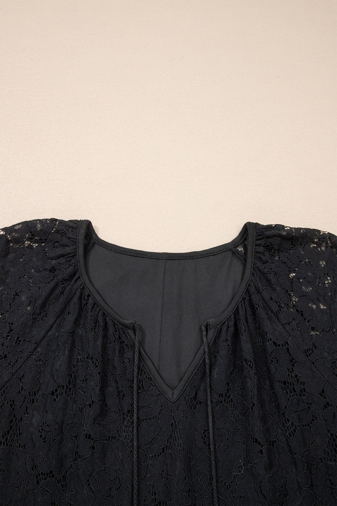 Floral Lace Overlay Tassel Tie Short Sleeve Beach Vacation Loose Maxi Dress