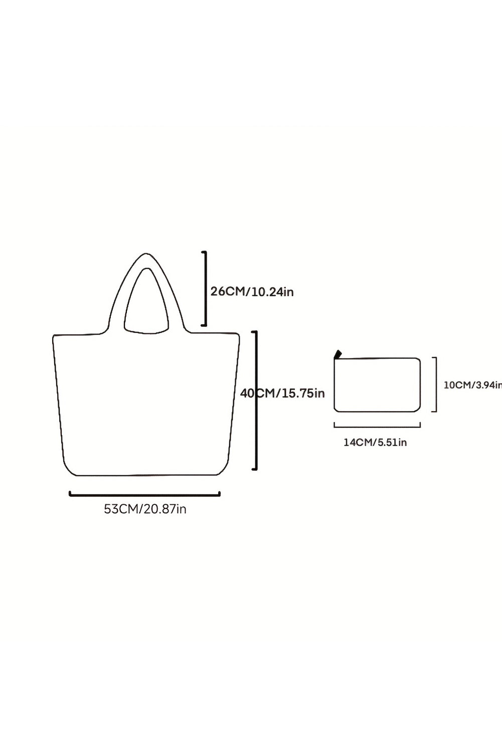 Große Canvas-Umhängetasche mit Karomuster
