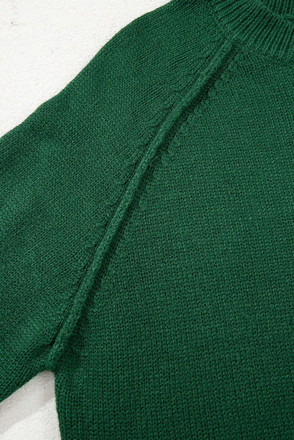 Raglan Sleeve Crew Neck Sweater