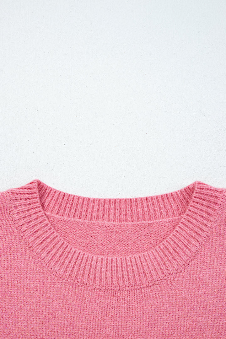 Peach Blossom See You Cowboy Embroidered Western Graphic Sweater