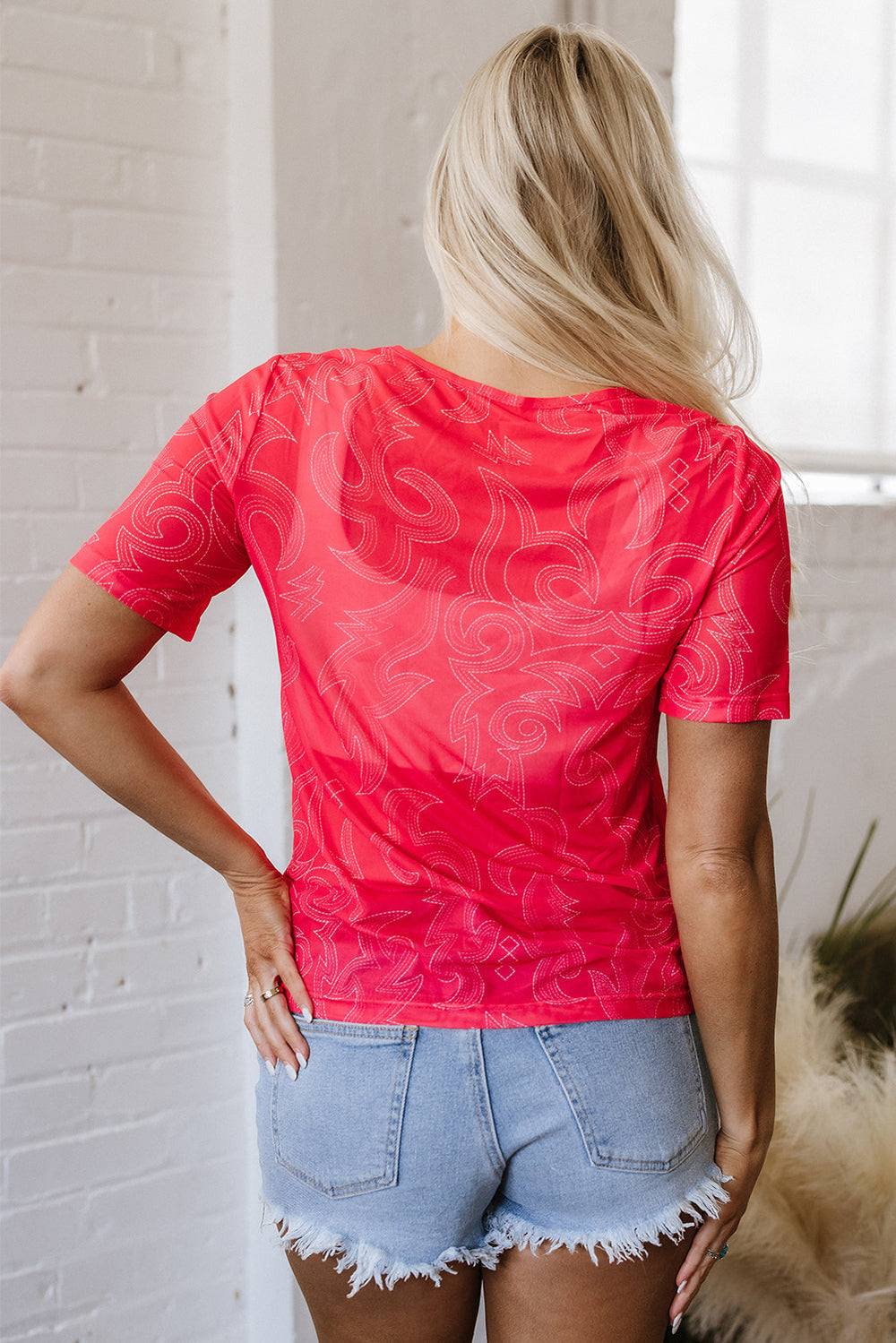 western girls mesh t shirt