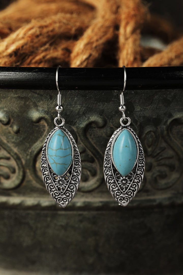 Vintage Turquoise Boho Arabesque Earring
