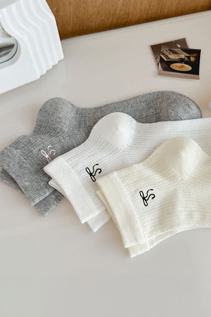 Knöchelsocken mit Schleife