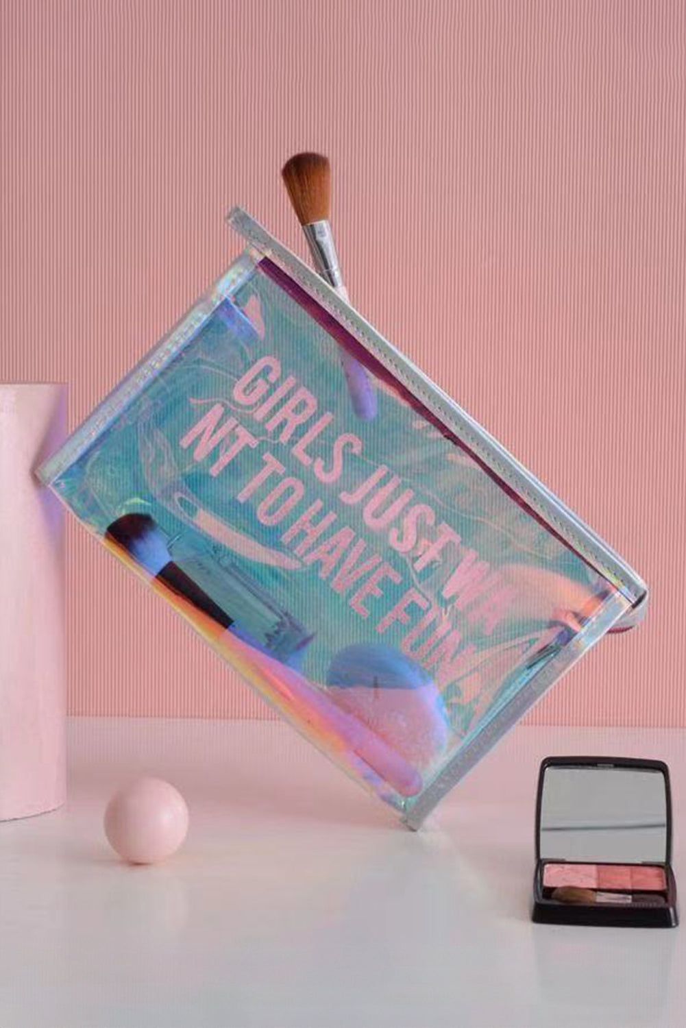 Laser Waterproof Zipper Makeup Bag