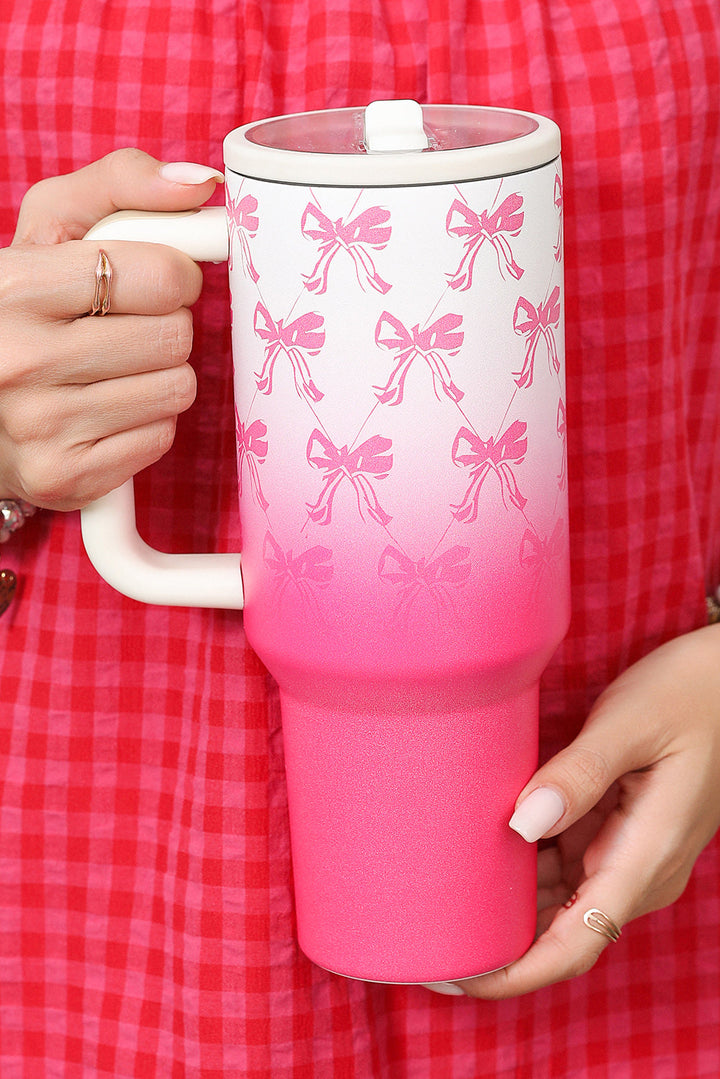 Bow Knot Gradient Color Print Large Vacuum Cup