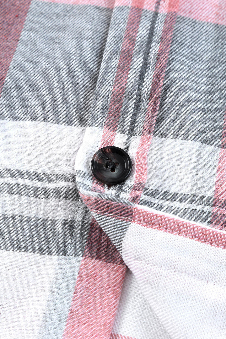 Plaid Button Up Patch Pocket Shirt