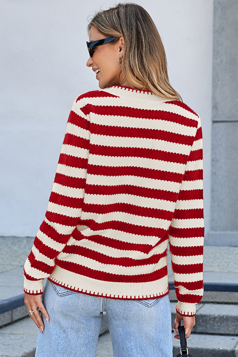 Chic Golden Button Cardigan Sweater
