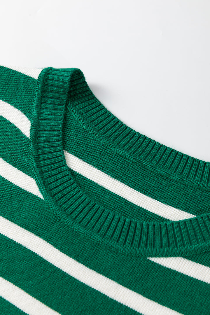 Crew Neck Sleeveless Sweater Vest