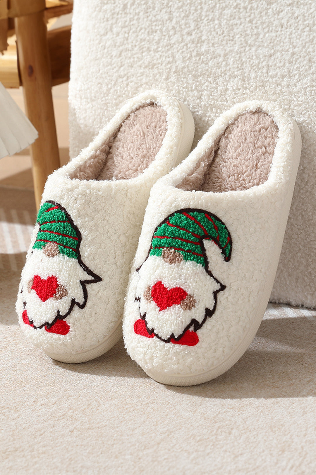 Christmas Faceless Dwarf Shoes Plush House Slippers