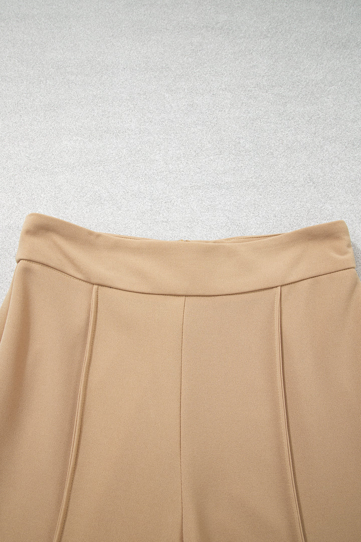 Parchment High Waist Full Length Regular Fit Pants