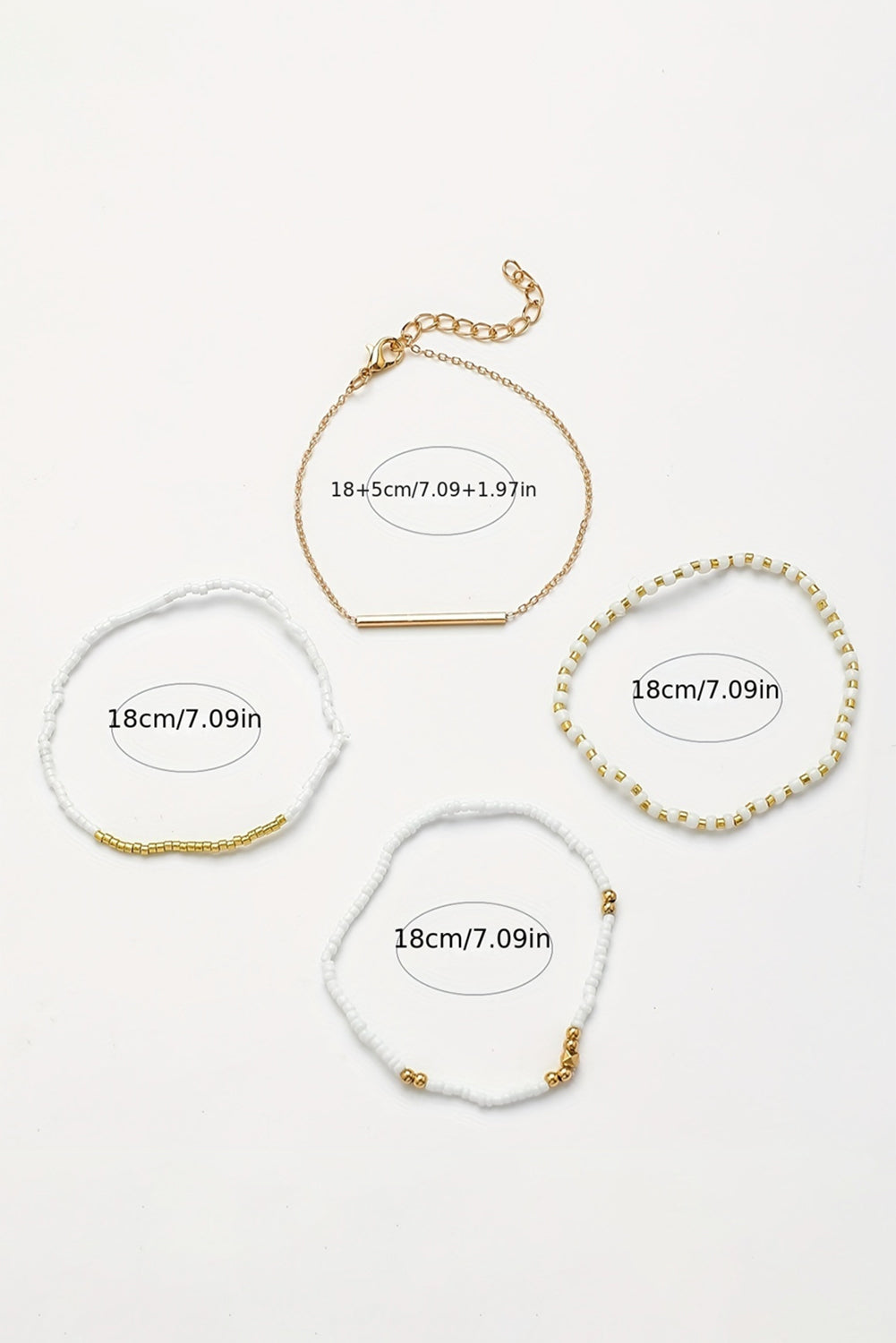 Ensemble de bracelets multicouches à petites perles