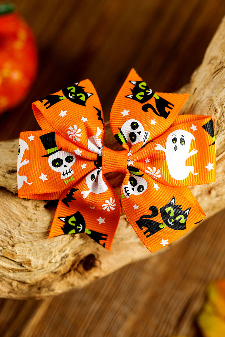 Halloween Haarspange mit zufälligem Muster und Schleife