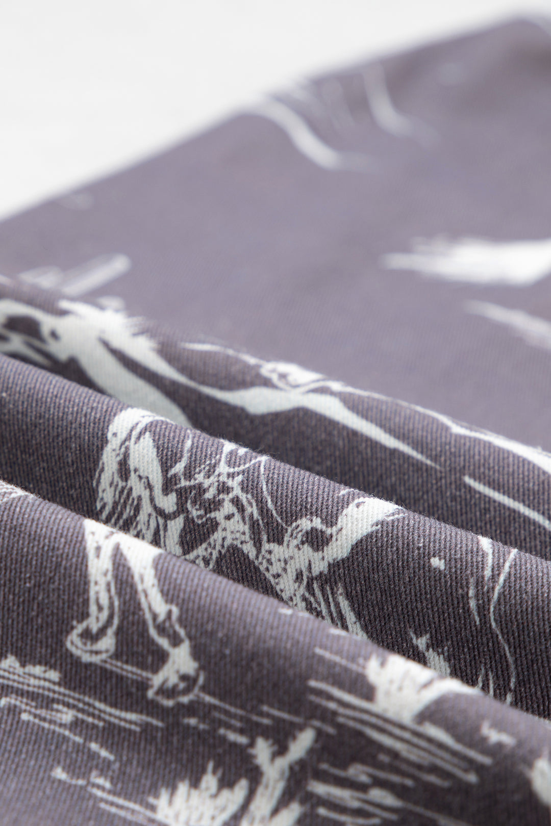 Gray Wild West Riding Vintage Printed Shift Jeans