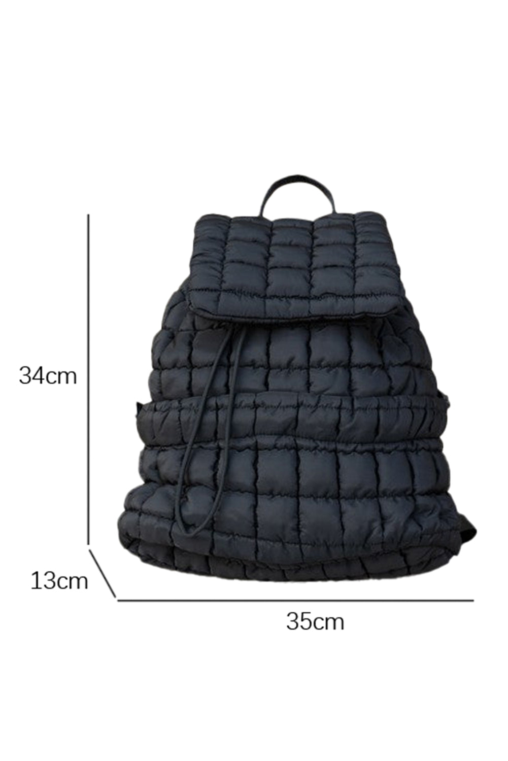 Sac à dos matelassé à rabat solide