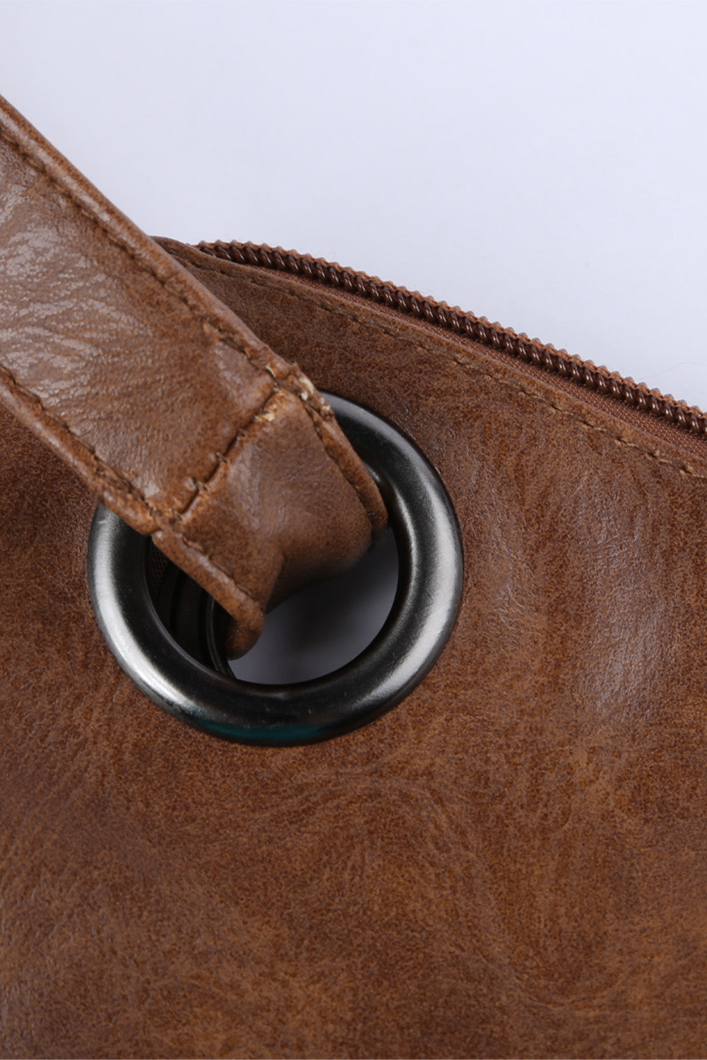 Vintage Leather Oversized Clutch Bag