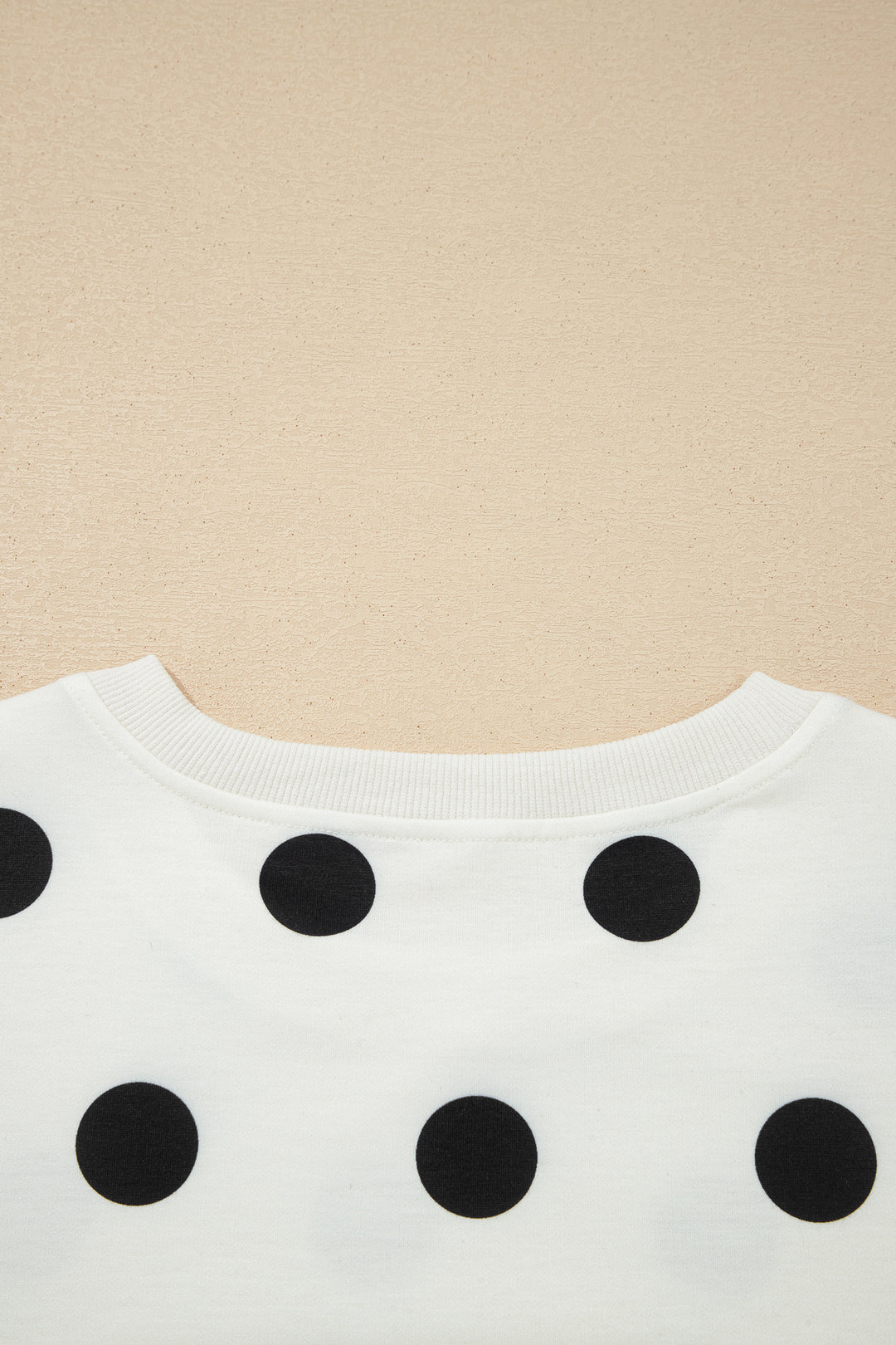 White Ribbed Trim Polka Dot Print Tank Split Mini Skort 2pcs Set