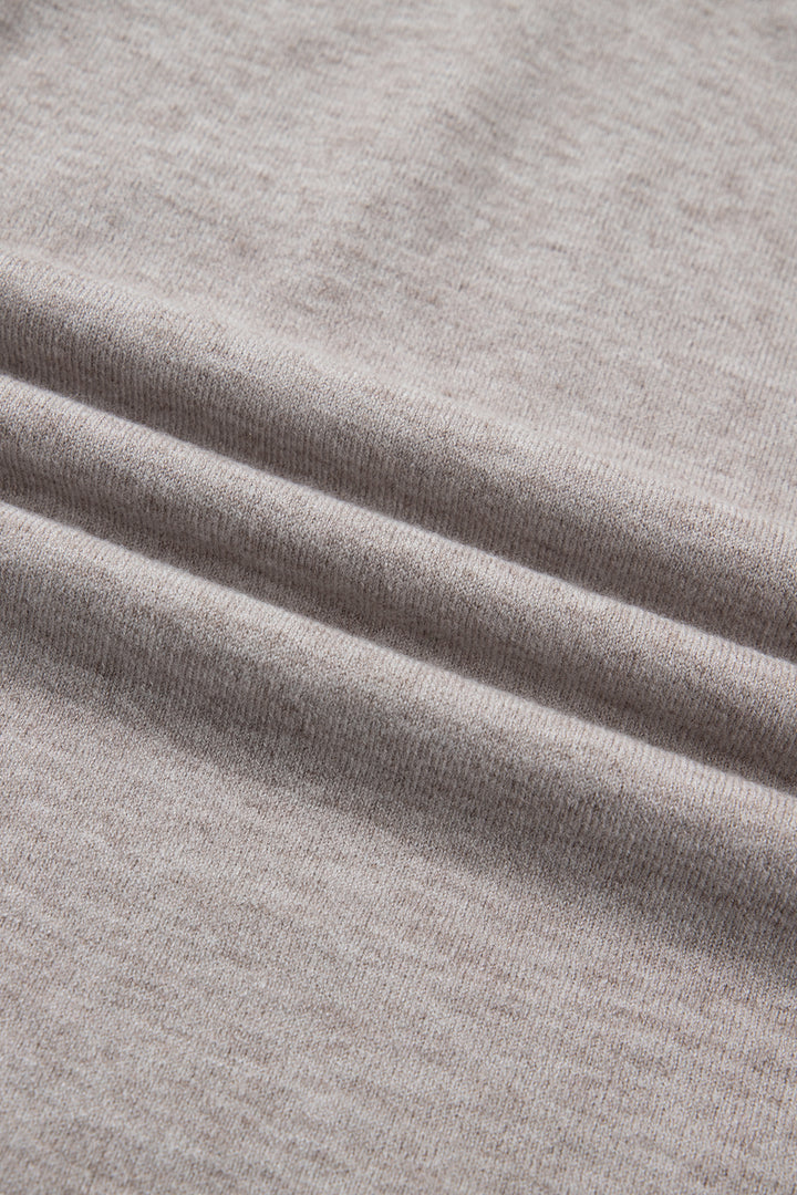 Gray Morn Metal Star Detail V Neck Sweater Knit Tank Top