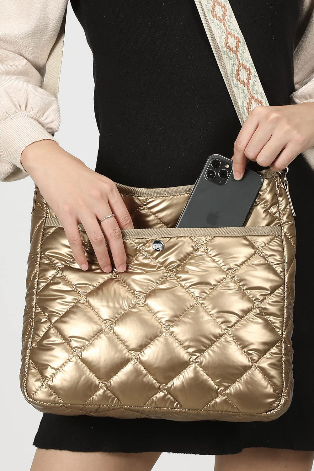 Quilted Large Capacity Shoulder Bag