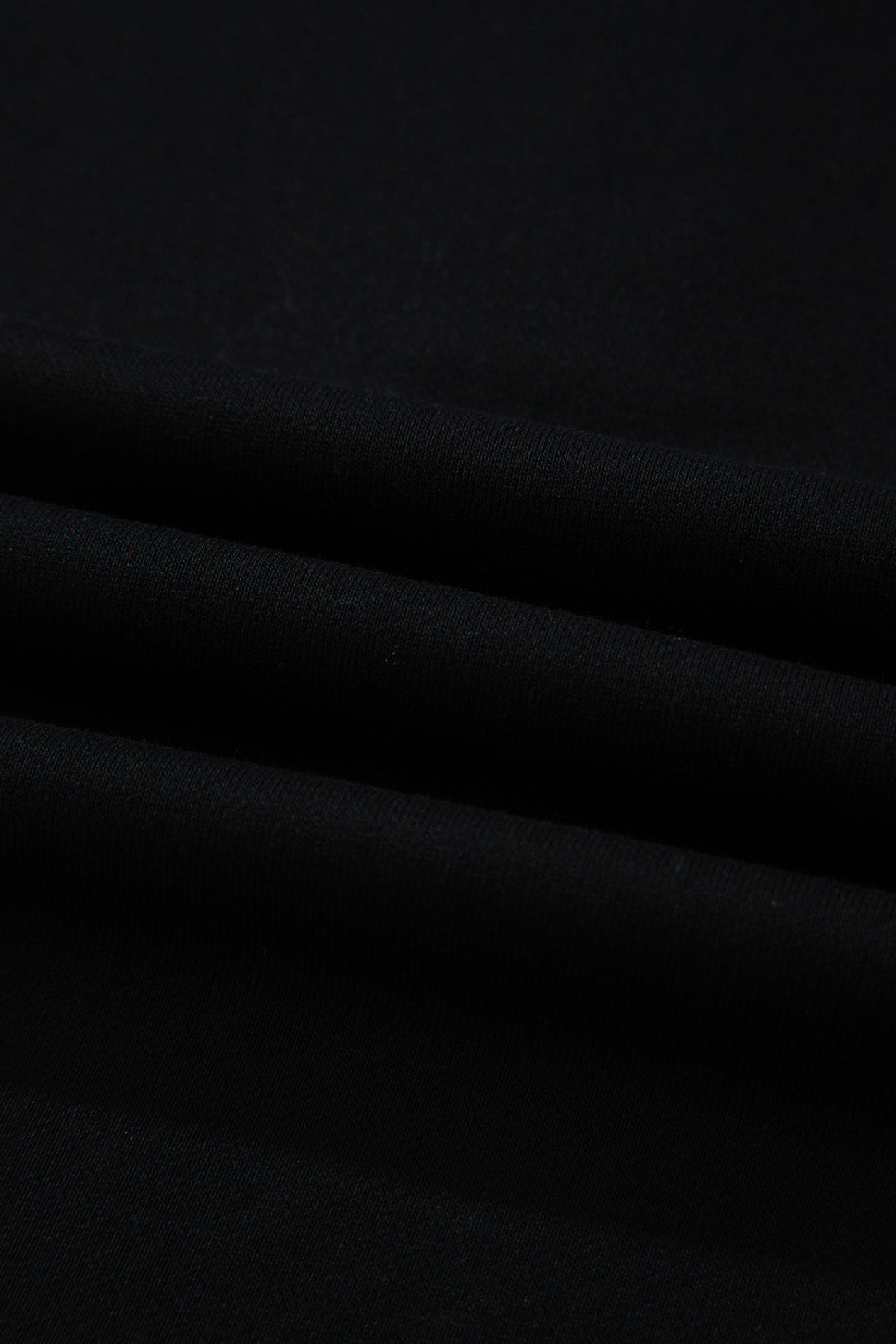 Black Color Block Denim Patchwork Button Polo Collar Short Sleeve Top