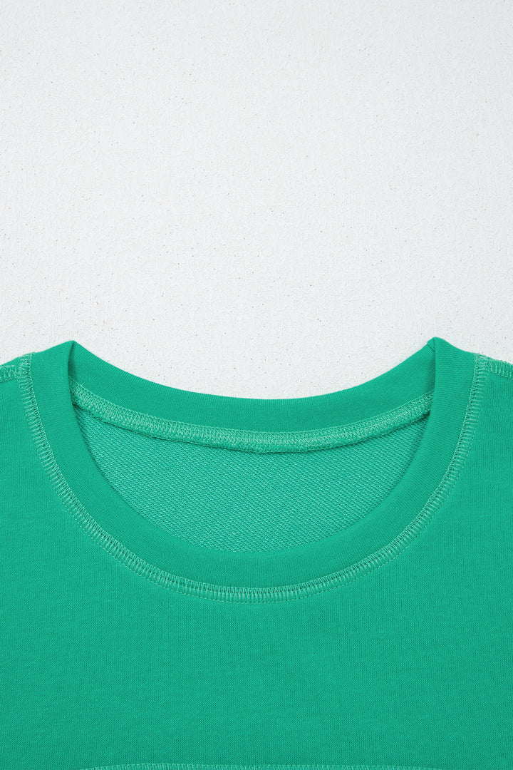 Mint Green Drop Shoulder Boxy Tee and Barrel Pants Set