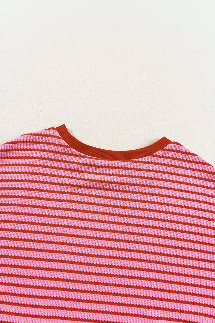 Knitted Round Neck T Shirt