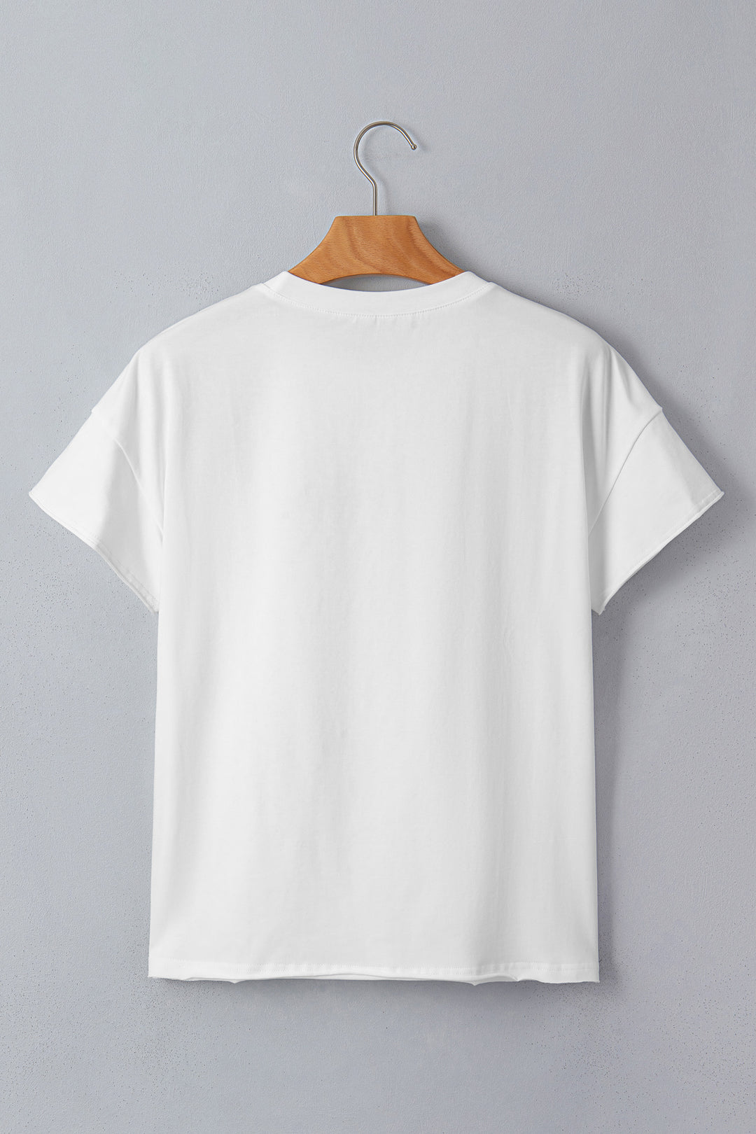 White Western Fashion Embroidered Casual Tee