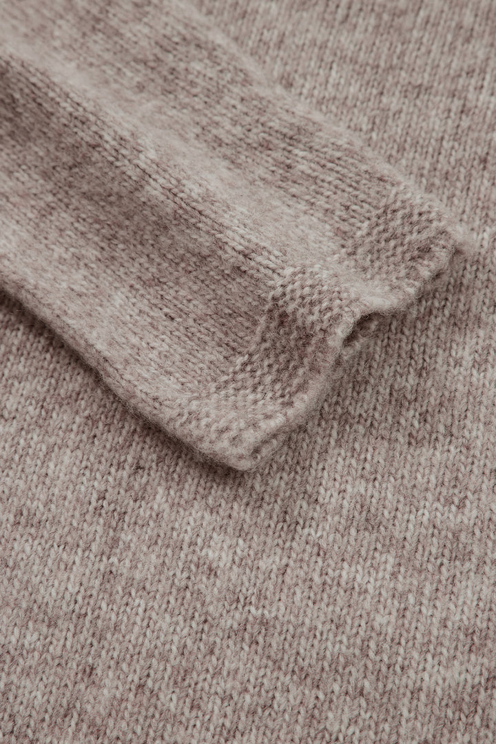 Contrast Colored Dot Detail Drop Shoulder Sweater