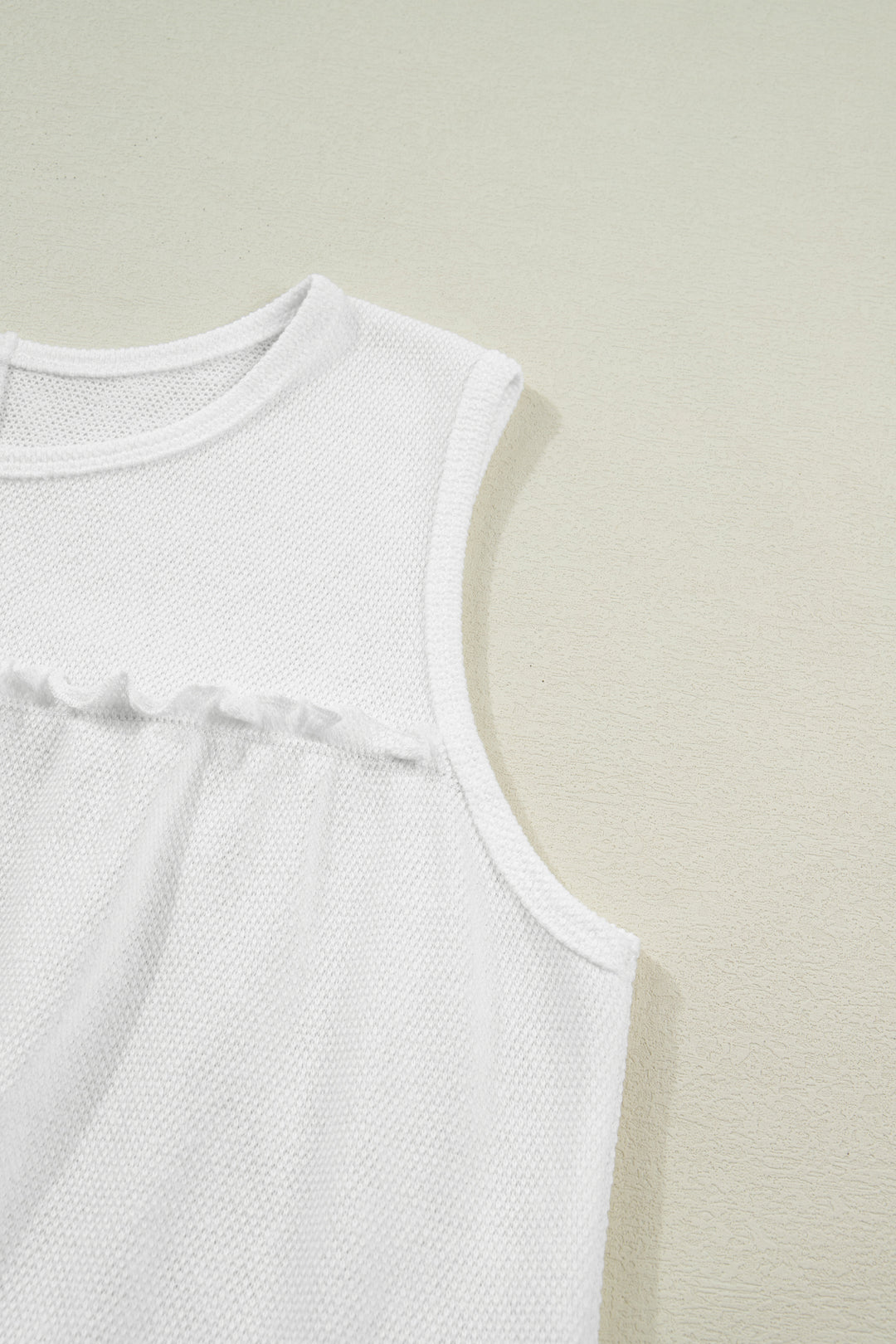 Tiered Frill Trim A-line Tank Top