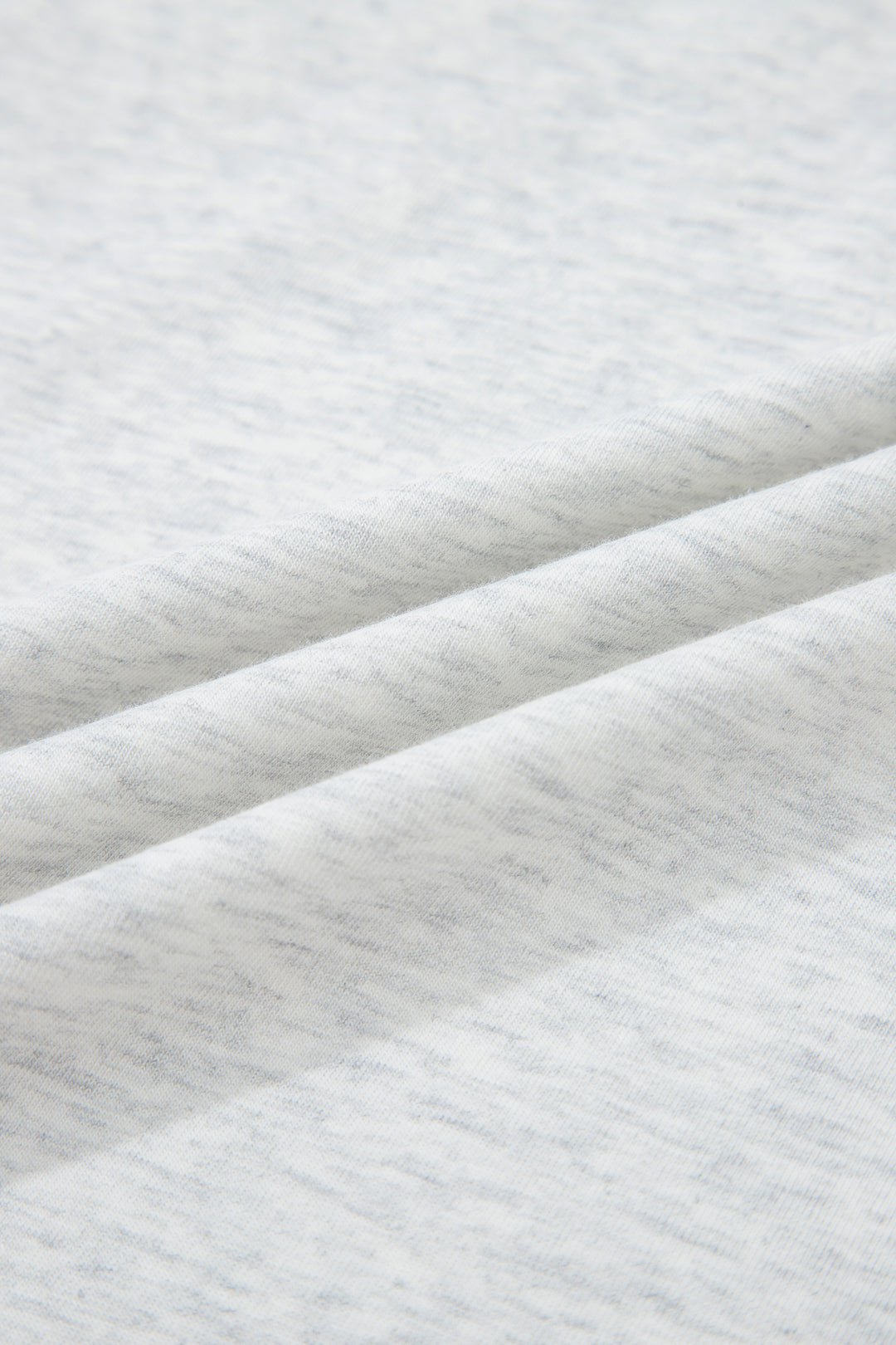 Light Grey Raw Seam Color Block Detail Buttoned Henley Tee