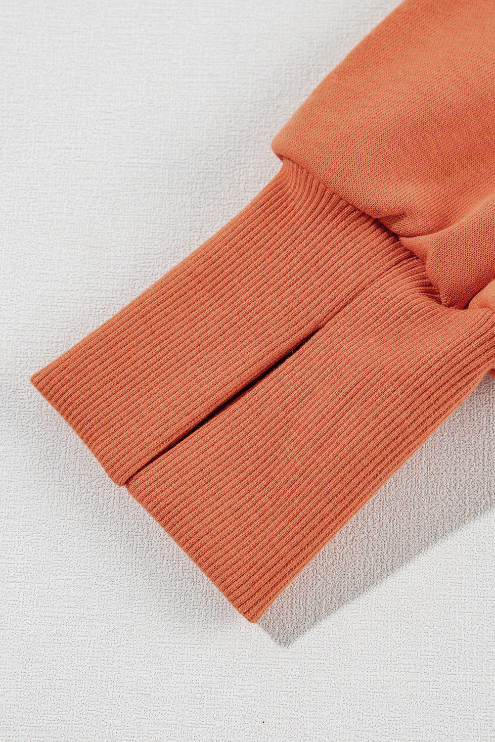 Buttoned Collared Raw Detail High Low Baggy Sweatshirt with Slits