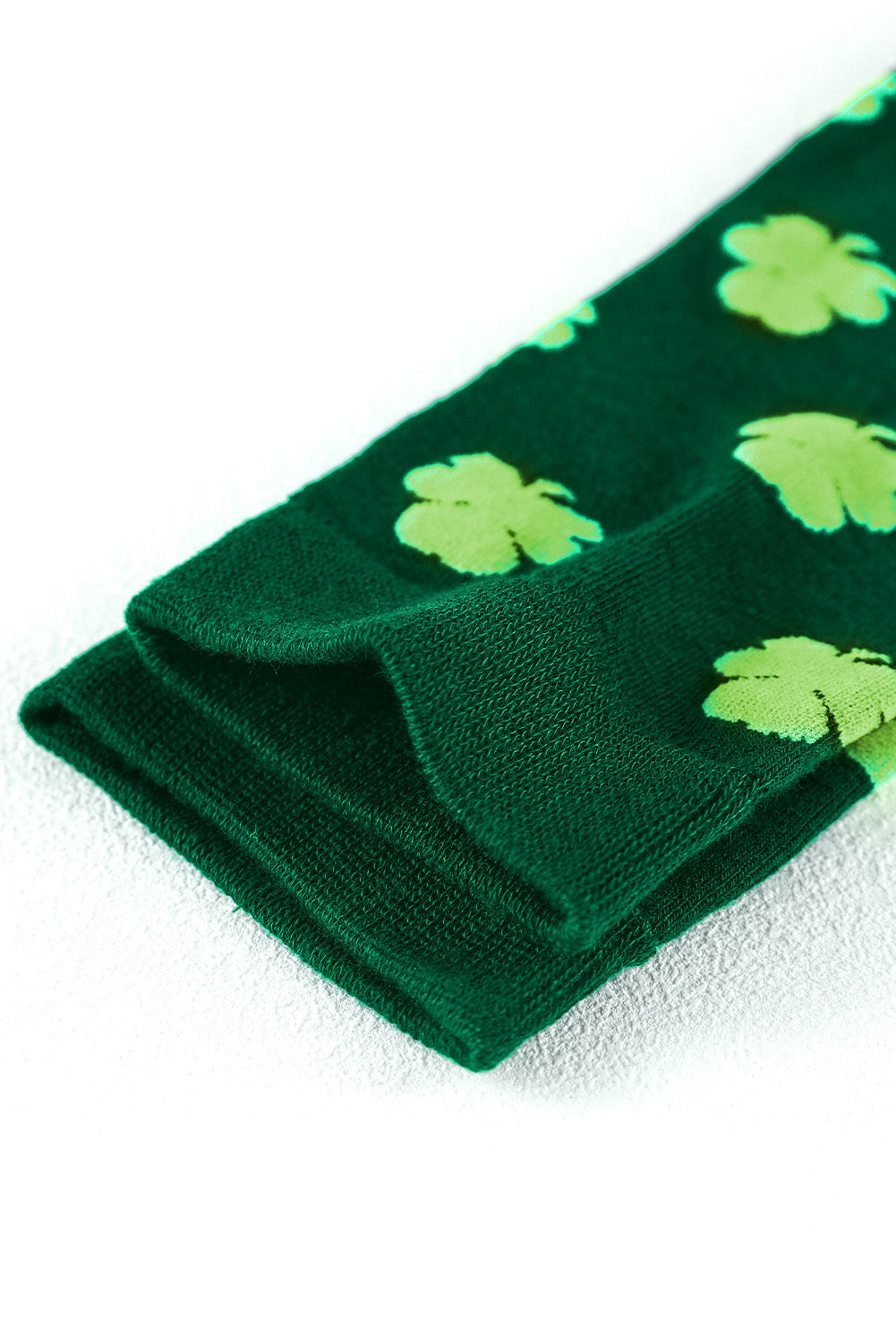 Schlauchsocken mit St. Patricks Kleeblatt-Print